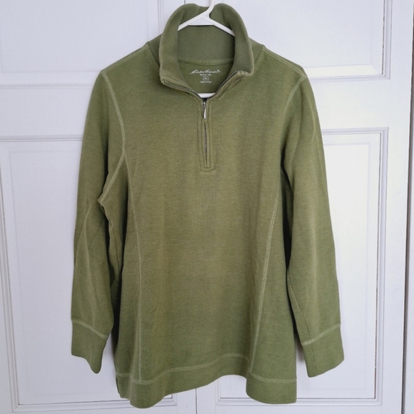 Eddie Bauer Other - Eddie Bauer green 1/4 zip pullover sweater